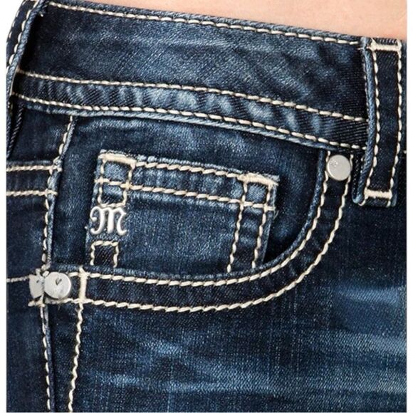 Miss Me Embroidered Ankle Skinny in MK 618 Size 29 - Picture 4 of 8